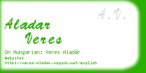 aladar veres business card